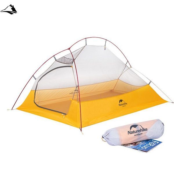 Намет Naturehike Cloud UP II Superlight (2-місний) 10D silicon NH19ZP017 grey/yellow VG6927595728147 фото
