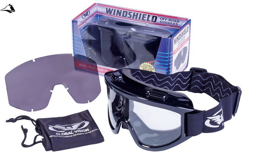 Захисні окуляри Global Vision Wind-Shield KIT Anti-Fog, дві змінні лінзи 1ВИНДКИТ фото