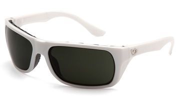 Окуляри захисні Venture Gear Vallejo White (forest gray) Anti-Fog, сіро-зелені в білій оправі VG-VALLW-GR1 фото