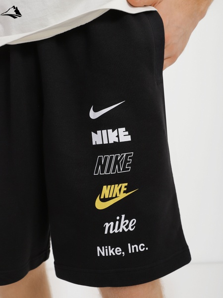 Шорти чоловічі Nike M Nk Club+ Ft Short Mlogo, чорний, L FB8830-010 фото