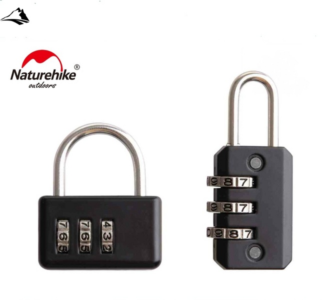 Мини-замок с кодом Naturehike Travel lock S-9D Naturehike NH20SJ001 black VG6927595742693 фото