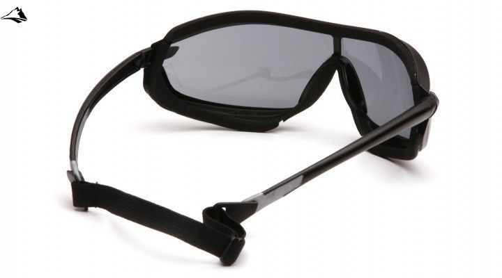 Окуляри захисні з ущільнювачем Pyramex XS3 Plus (gray) Anti-Fog, чорні 2ХС3-20П фото